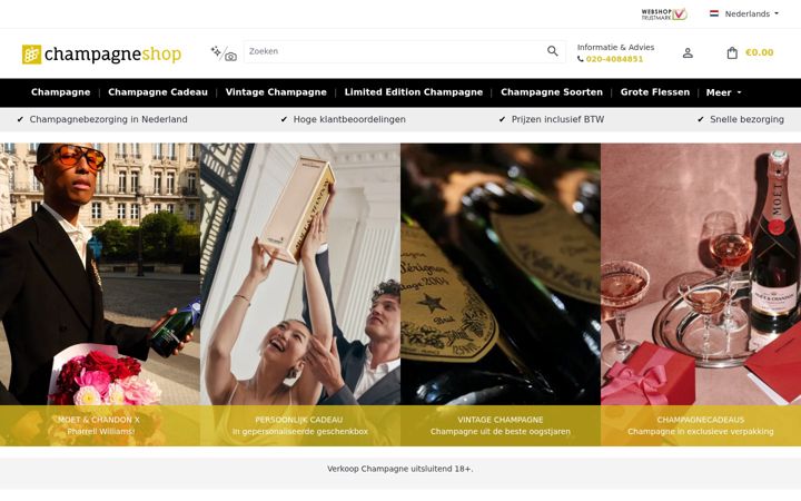 Ekraanipilt saidist champagne-bestellen.nl