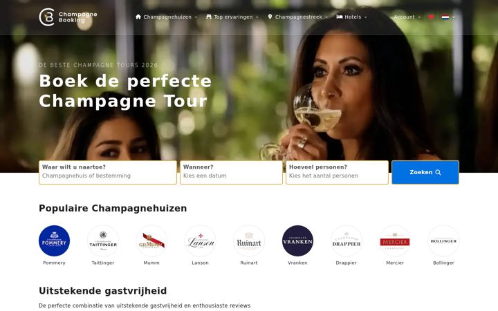 Screenshot of champagne-booking.com