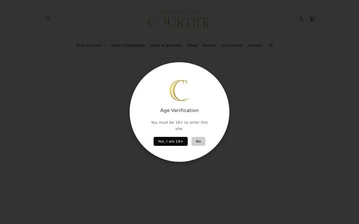 Ekraanipilt saidist champagne-courtier.nl