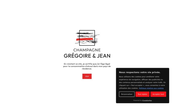 Skjermbilde av champagne-gregoire-et-jean.fr