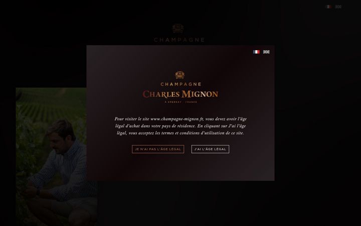 Skjermbilde av champagne-mignon.fr