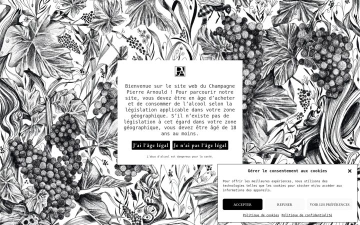 Screenshot of champagne-pierre-arnould.com