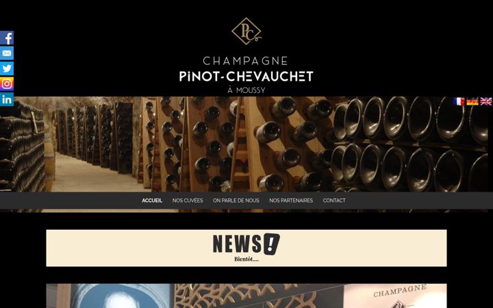 Screenshot of champagne-pinotchevauchet.com