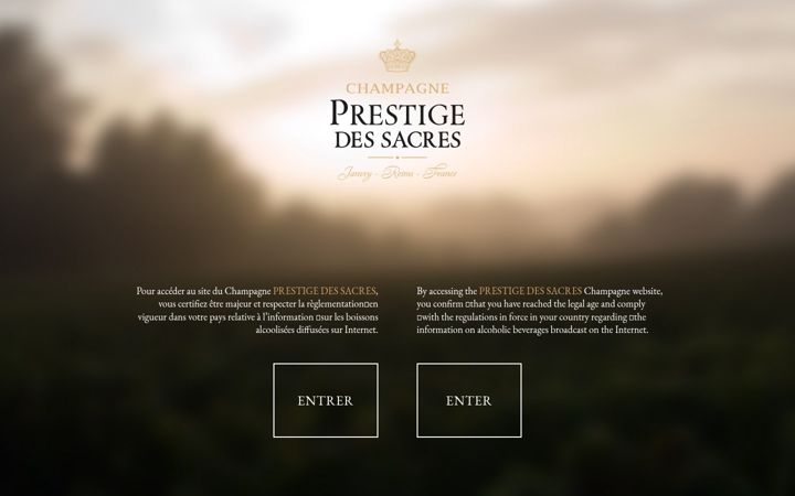 Screenshot of champagne-prestigedessacres.com