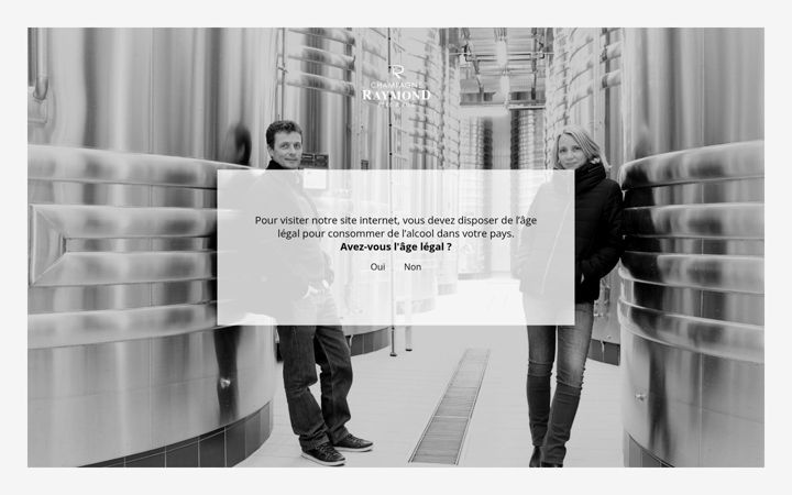 Screenshot of champagne-raymond.com