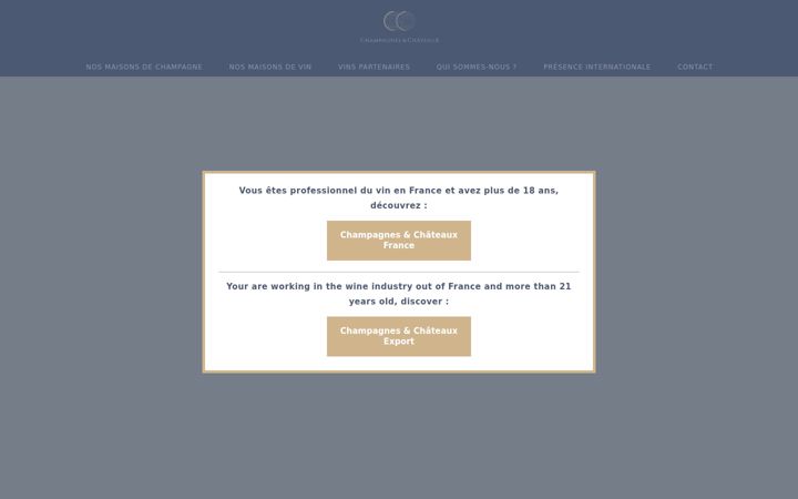 Screenshot of champagneandchateau.com