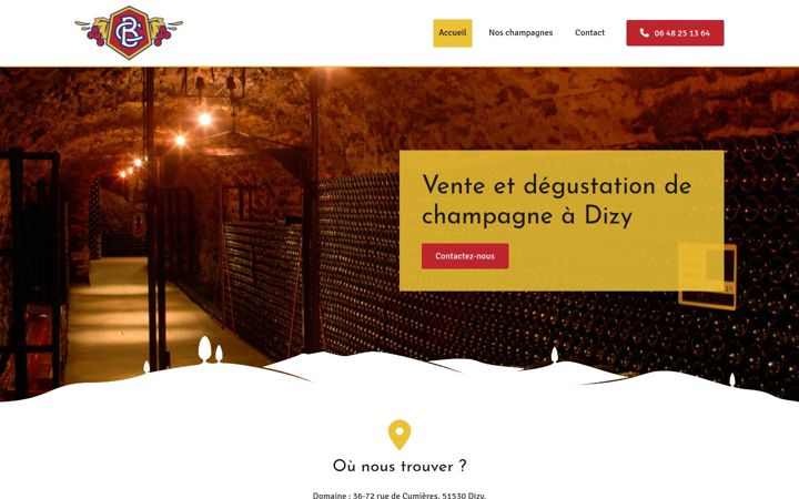 Snímek obrazovky champagnebliardcharles.fr