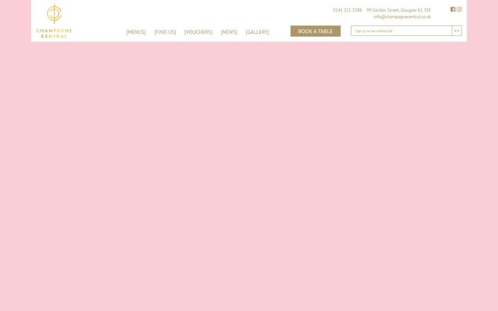 Screenshot von champagnecentral.co.uk