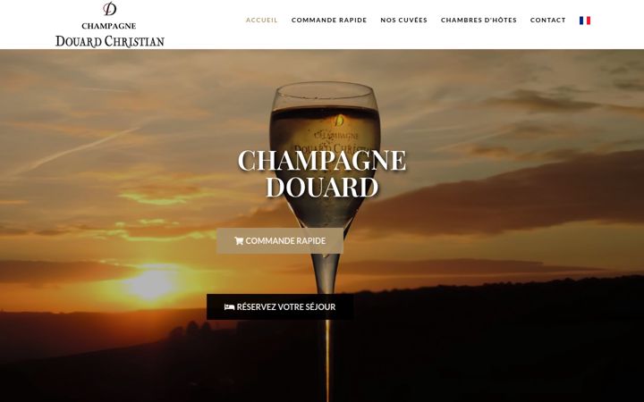 Skjámynd af champagnedouard.fr
