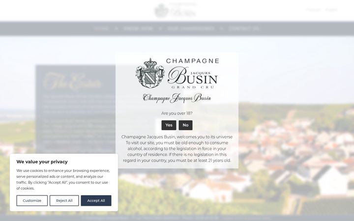 Screenshot of champagnejacquesbusin.com