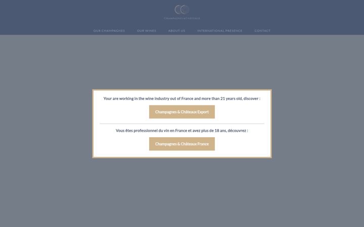 Screenshot of champagnes-and-chateaux.com