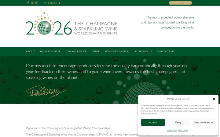 Screenshot von champagnesparklingwwc.co.uk
