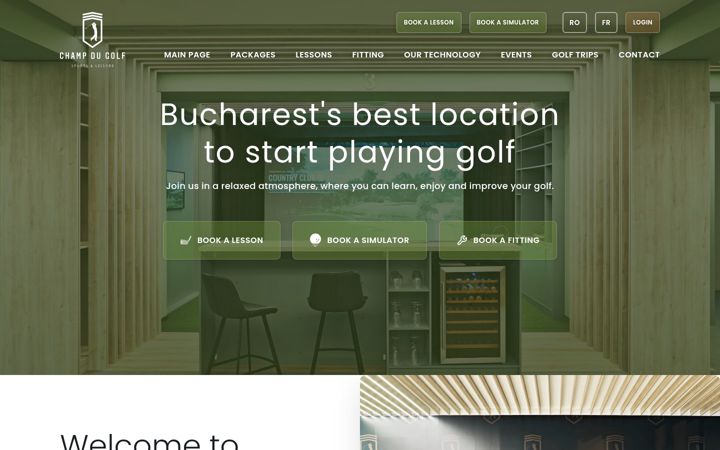 Captura de pantalla de champdugolf.ro