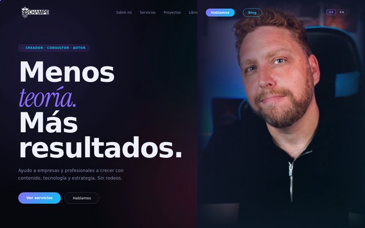 Screenshot of champecreadores.com