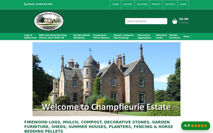 Screenshot von champfleurieestate.co.uk