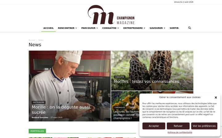 Skjámynd af champignonmagazine.fr