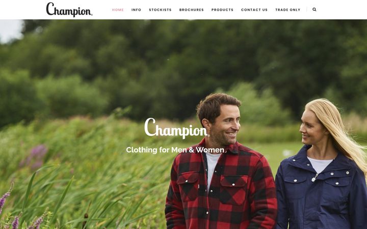 Screenshot von champion-outdoor.co.uk