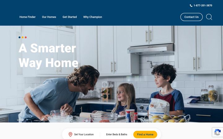 Screenshot of championhomes.com