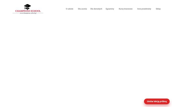 Screenshot ta' champions-school.pl