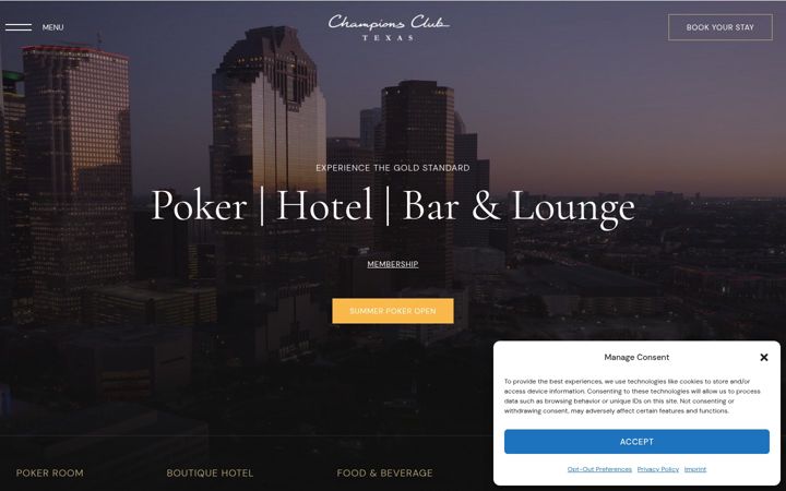 Screenshot of championsclubtexas.com