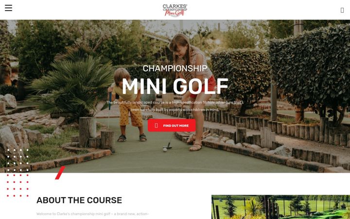 Screenshot von championshipminigolf.co.uk