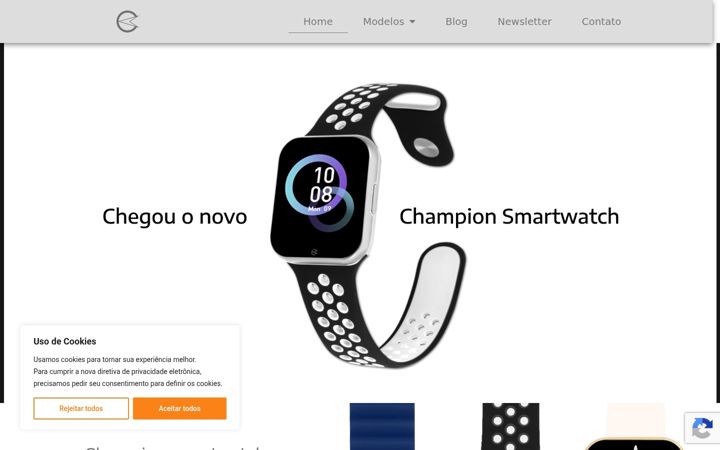 Captura de ecrã de championsmartwatch.com.br