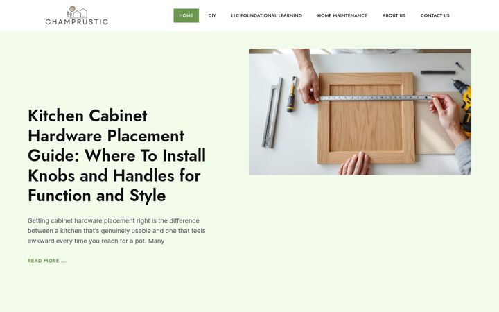 Screenshot of champrustic.com