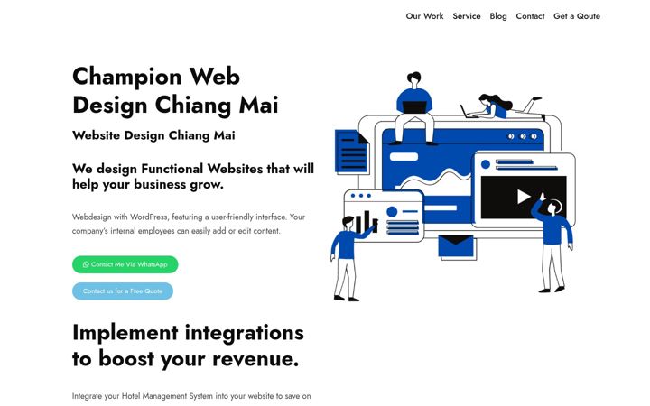 Screenshot of champswebdesign.com