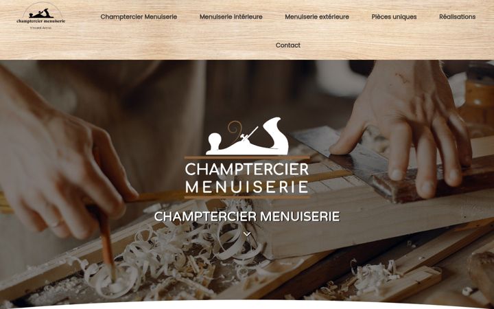 Skjámynd af champtercier-menuiserie.fr