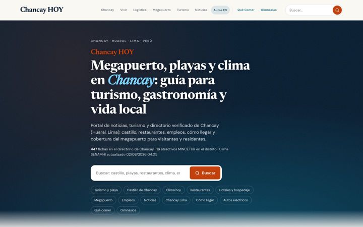 Screenshot of chancayhoy.com