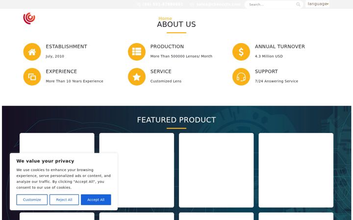 Screenshot of chancctv.com