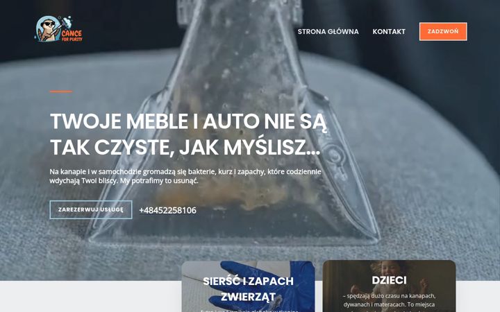Screenshot ta' chanceforpurity.pl