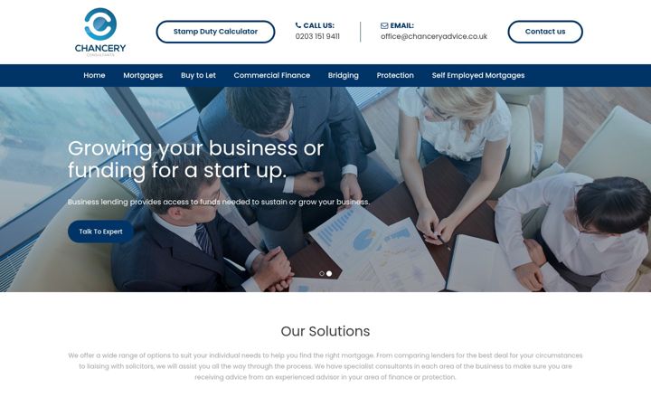 Screenshot von chanceryadvice.co.uk