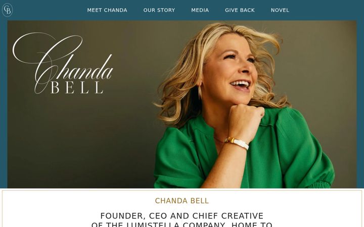 Screenshot of chandabell.com