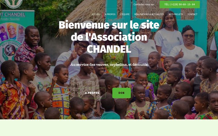 Snímek obrazovky chandelhumanitaire.org