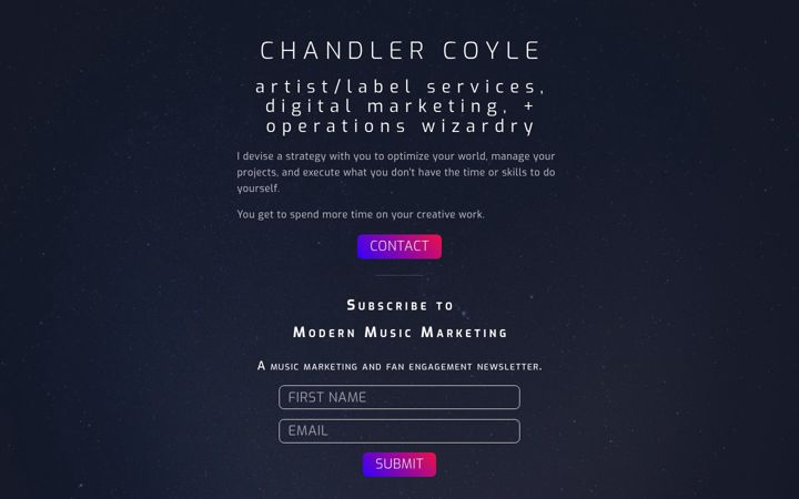 Screenshot of chandlercoyle.com