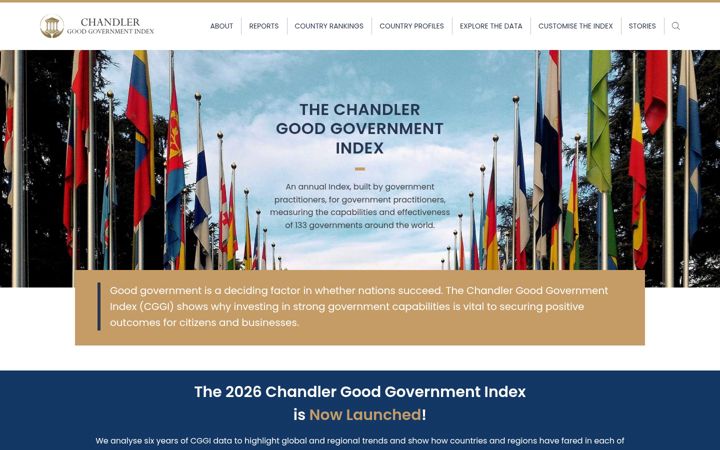 Screenshot of chandlergovernmentindex.com