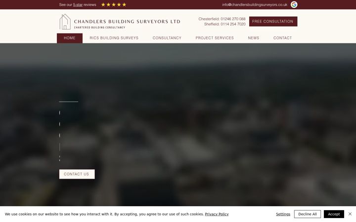 Screenshot von chandlersbuildingsurveyors.co.uk