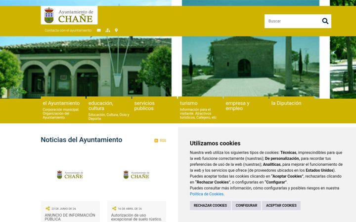 Skjámynd af chane.es