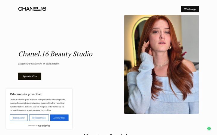 Screenshot of chanel16studio.com