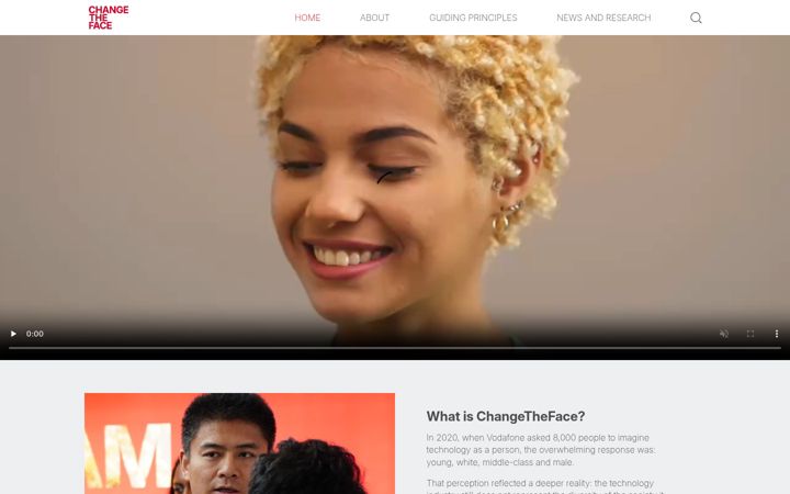 Skærmbillede af change-the-face.com