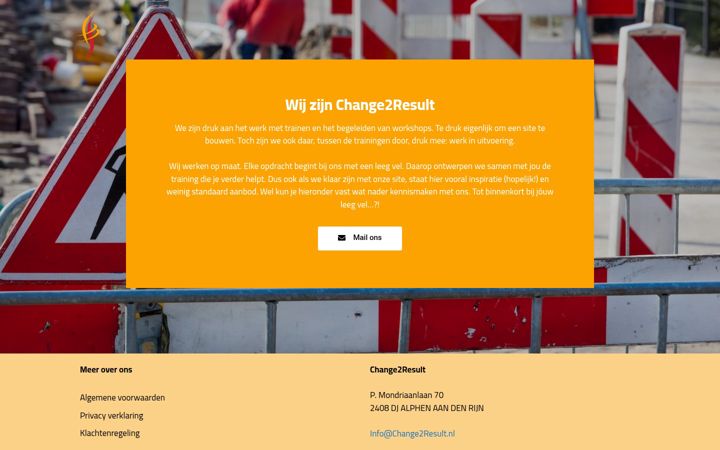Zrzut ekranu change2result.nl