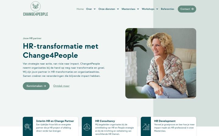 Zrzut ekranu change4people.nl