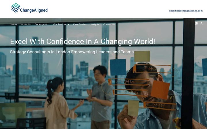 Screenshot of changealigned.com