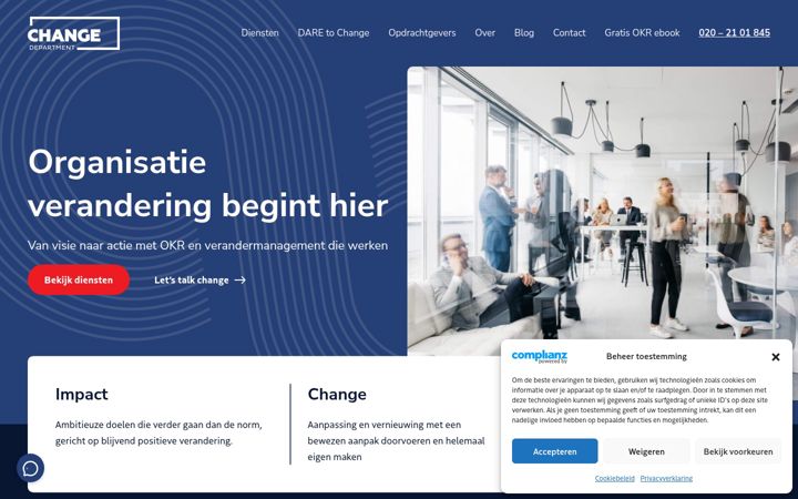 Zrzut ekranu changedepartment.nl