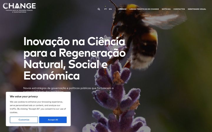 Ekrano kopija changeinstitute.pt