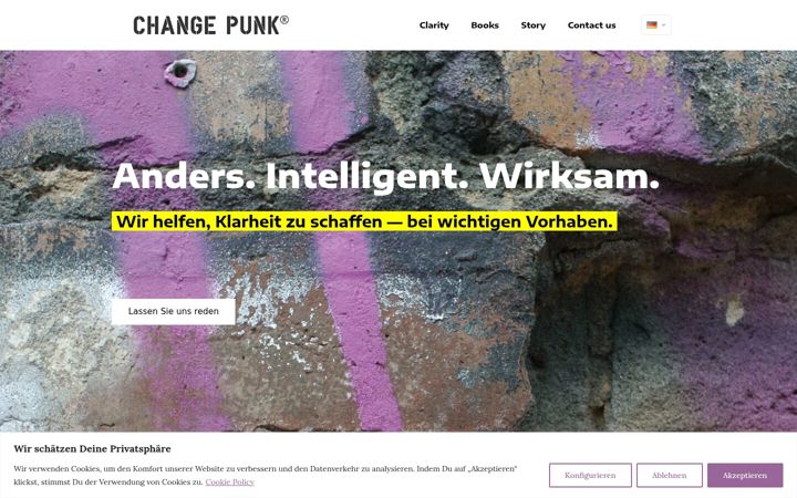 Screenshot of changepunk.com