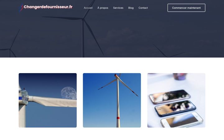 Screenshot von changerdefournisseur.fr