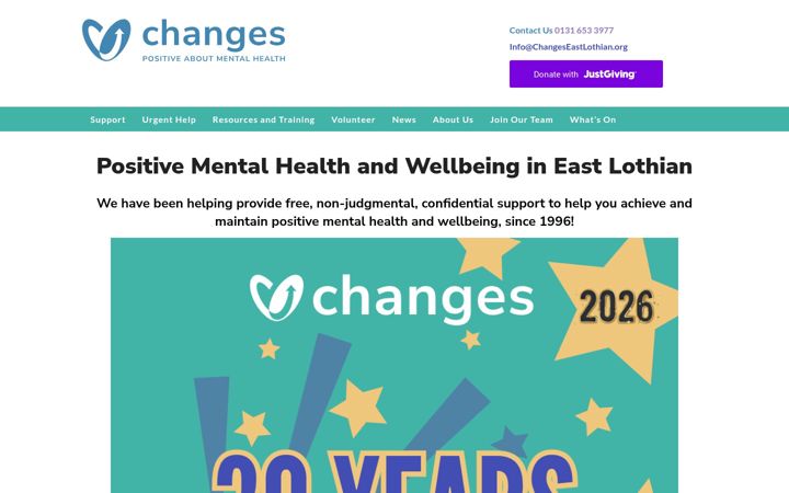 Screenshot di changeschp.org.uk