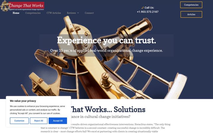 Screenshot of changethatworks.solutions